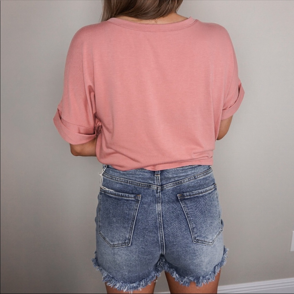 NWT High Waisted Distressed Jean Shorts